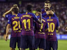 Le Barça a explosé Huesca. EFE