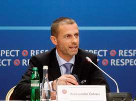 O presidente da UEFA deu a boa nova. EFE/Archivo