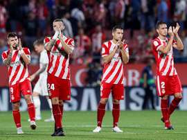 El Girona chocará ante la Real este lunes. EFE/Archivo
