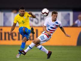 Camisero, capitaine avec le Brésil. EFE