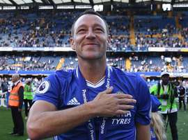 John Terry was pictured at Spartak Moscow's home game against Rustov. EFE