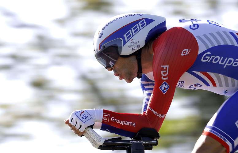 El corredor francés del equipo Groupama - FDJ, Thibaut Pinot, durante la 16ª etapa de La Vuelta a España. EFE/Archivo