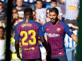 Luis Suarez drew his side level against Real Sociedad. EFE