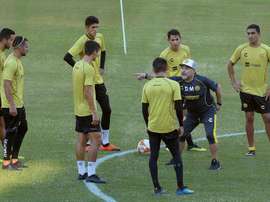 Maradona will manage his first game for the club on Monday. EFE/Archivo