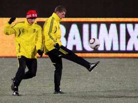 Darby trains with Jonjo Shelvey. EFE