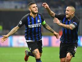 Icardi's stunner gor Inter's comeback started. AFP