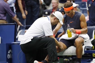 Rafael Nadal durante el partido del US Open contra Juan Martin del Potro. EFE/Archivo