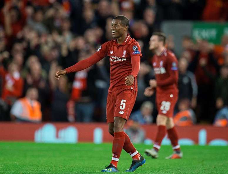 Georginio Wijnaldum says Liverpool must learn thier lessons from defeat at Napoli. EFE