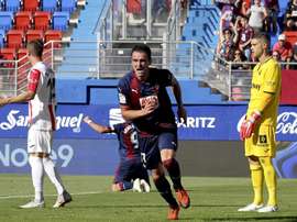 Kike García consiguió el primer tanto de la temporada. EFE