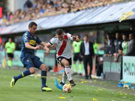 Leonardo Jara se lesionó ante River. EFE