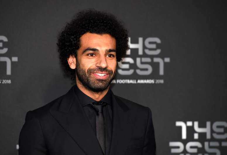 Salah was in London for FIFA's The Best awards. EFE