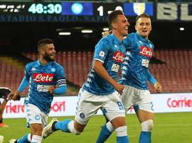 Serie A italiana entre SSC Napoli y Parma Calcio en Nápoles (Italia). EFE