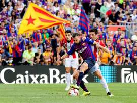 Messi Barcelona conta o Bilbao. AFP