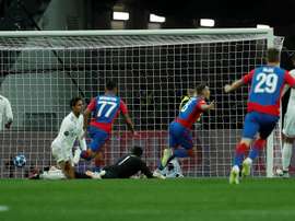 El CSKA le marcó al Madrid en el segundo minuto de juego. EFE