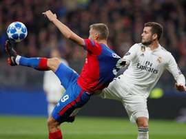 CSKA celebrate vs Real Madrid. Goal