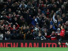 Alexis Sanchez scored a late header to give United their first home win since August. AFP