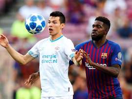 Lozano ne perd pas espoir. EFE