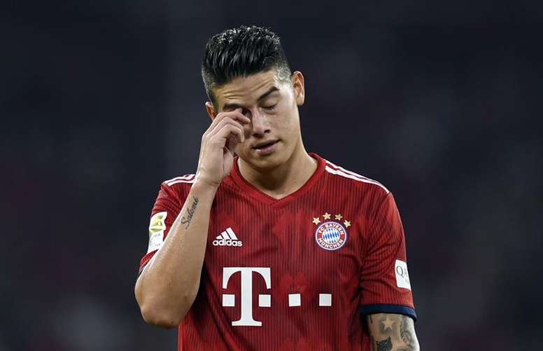 Rodriguez after the club's 0-3 home defeat to Borussia Monchengladbach at the Allianz Arena. EFE