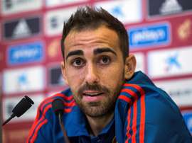 Alcácer ha vuelto a ganarse la convocatoria con 'la Roja'. EFE