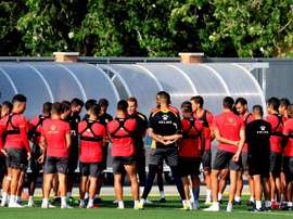 El Rayo se entrenó con varias ausencias. EFE/Archivo