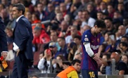Messi tuvo tiempo de firmar su séptimo tanto liguero. EFE