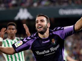 Antoñito, goleador y talismán en el Pucela. EFE