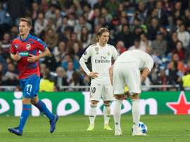 El Madrid ganó sin hacer un buen partido. EFE