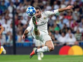 Dani Carvajal a gagné 150 matches en tant que 'merengue'. EFE