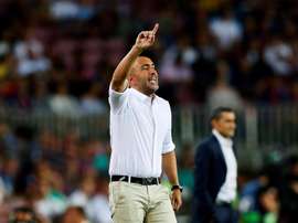 Abelardo valoró el empate ante el Sevilla. EFE/Archivo