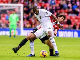 Mikel San José no se da por satisfecho con el resultado. EFE