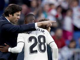 Reguilon et Vinicius, les premiers à prendre congé de Solari. EFE