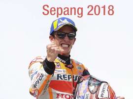 El piloto español de MotoGP Marc Márquez, el pasado 4 de noviembre en el circuito de Sepang. EFE/Archivo