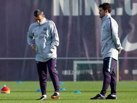Barcelone ne s'entraînera plus jusqu'à mardi. EFE