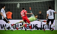 Manuel Neuer pictured during Germany's 3-0 victory against Russia in Leipzig. EFE