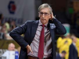 El entrenador del Monbus Obradoiro, Moncho Fernández. EFE/Archivo
