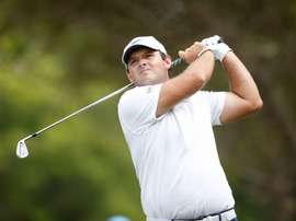 Patrick Reed de EE.UU. en acción durante la tercera ronda del torneo de Dubai, Emiratos Árabes Unidos, hoy 17 de noviembre de 2018. EFE