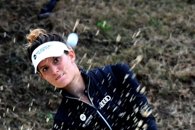 La golfista holandesa Anne van Dam, durante la tercera jornada del Andalucía Costa del Sol Open Femenino de Golf, que se está celebrando en La Quinta Golf de Marbella. EFE