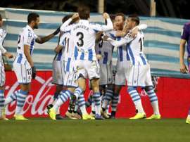 Oyarzabal, Willian José y Maxi Gómez fueron los goleadores. EFE