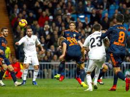 El Madrid facturó un triunfo sin brillo. EFE