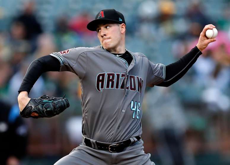 En la imagen, el lanzador estadounidense Patrick Corbin, quien la pasada temporada jugó con los Diamondbacks de Arizona. EFE/Archivo