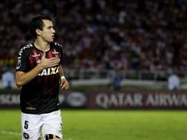 Pablo logró su cuarto gol en la Sudamericana. EFE