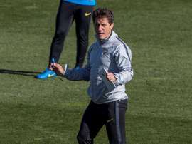 El cuadro 'Xeneize' entrena en Las Rozas. EFE