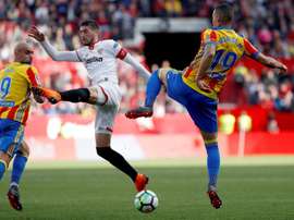 El Valencia recibe al Sevilla. EFE/Archivo