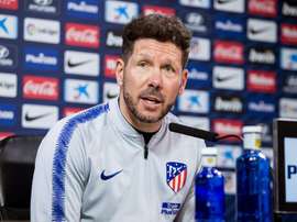O técnico do Atlético de Madrid, Diego Simeone. EFE