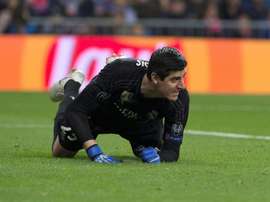 Courtois ai box. AFP