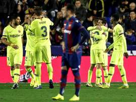 Barcelone a remporté une victoire de prestique devant Levante. EFE