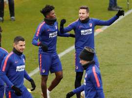 Thomas e Saúl, ameaçados pelos cartões amarelos. EFE
