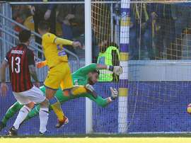 El Frosinone hubiera ganado de no ser por el VAR. EFE/Archivo