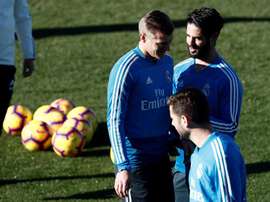 El Madrid tuvo varias bajas en el entrenamiento de este miércoles. EFE
