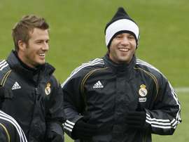 David Beckham e Antonio Cassano dividiram vestiário no Real Madrid. EFE/Arquivo